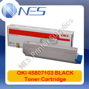 OKI Genuine 45807103 BLACK Toner Cartridge for B412/B432/B512/MB472/MB492/MB562 (3K)
